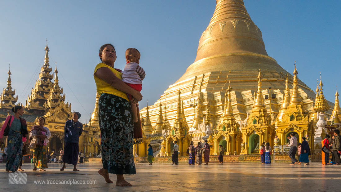 Shwedagon Pagode am Morgen