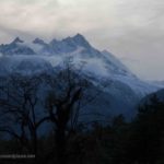Blick auf die Berge von Paiya aus in Nepal
