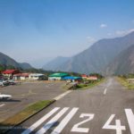 Flughafen in Lukla in Nepal